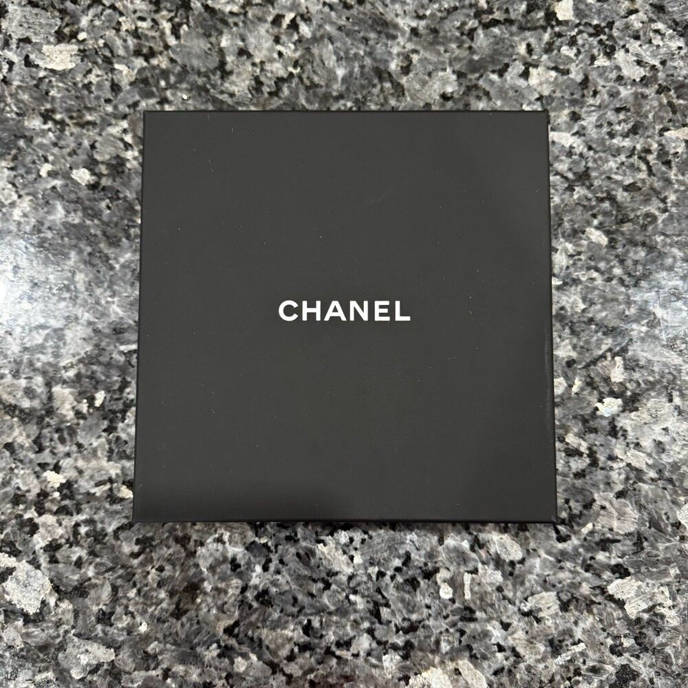 Chanel Black Jewelry Tissue Pouch Empty Box 7x7x4